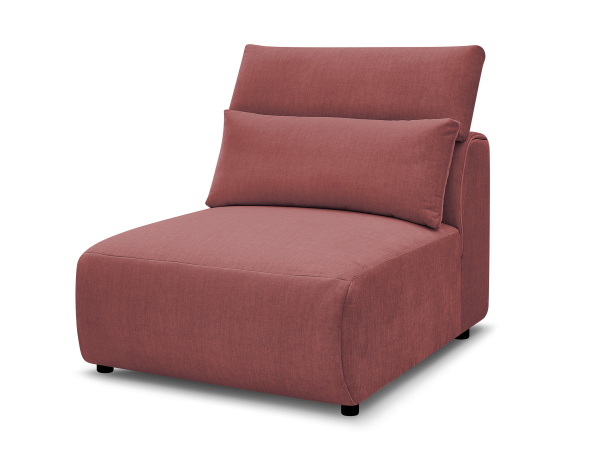 JANA 1-zits chaise longue met hoofdsteun voor modulaire bank, fluwelen stof