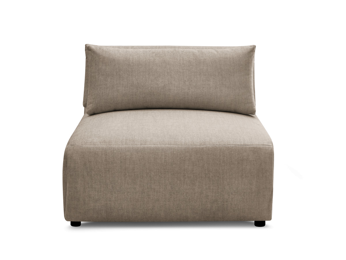 JANA 1-zits chaise longue met hoofdsteun voor modulaire bank, fluwelen stof