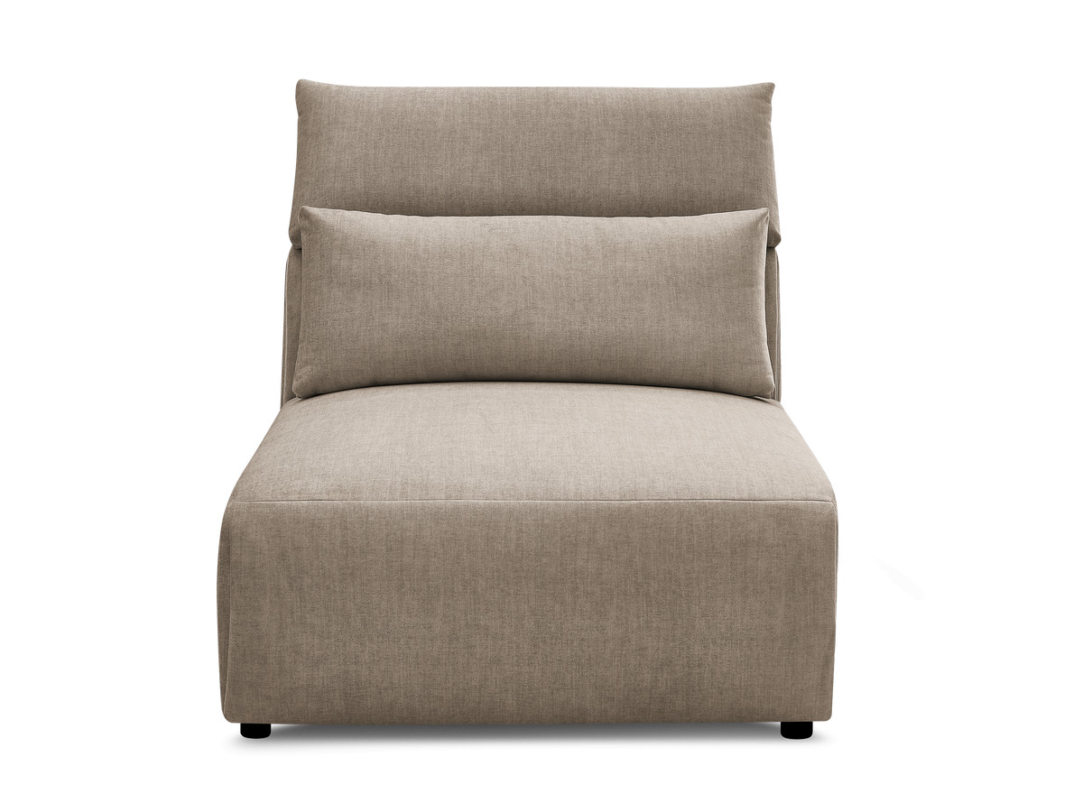 JANA 1-zits chaise longue met hoofdsteun voor modulaire bank, fluwelen stof