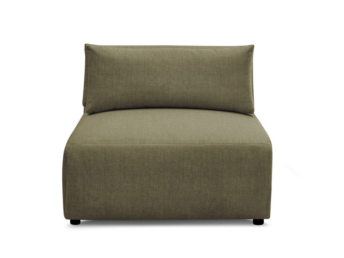 JANA 1-zits chaise longue met hoofdsteun voor modulaire bank, fluwelen stof