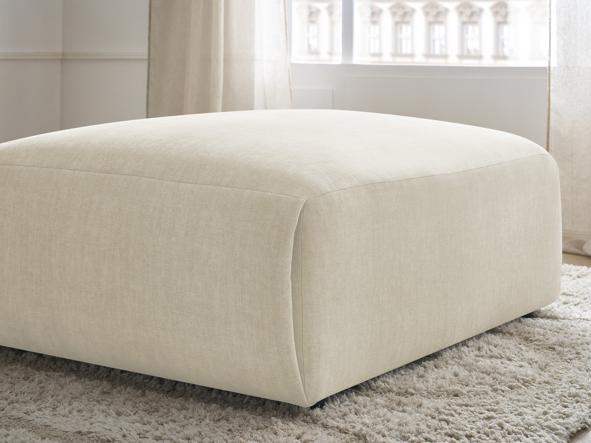 JANA grote poef in fluwelen stof