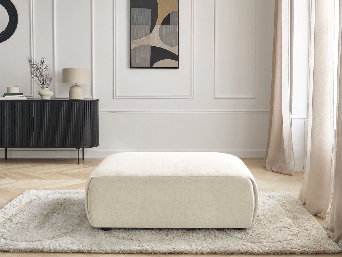 JANA grote poef in fluwelen stof