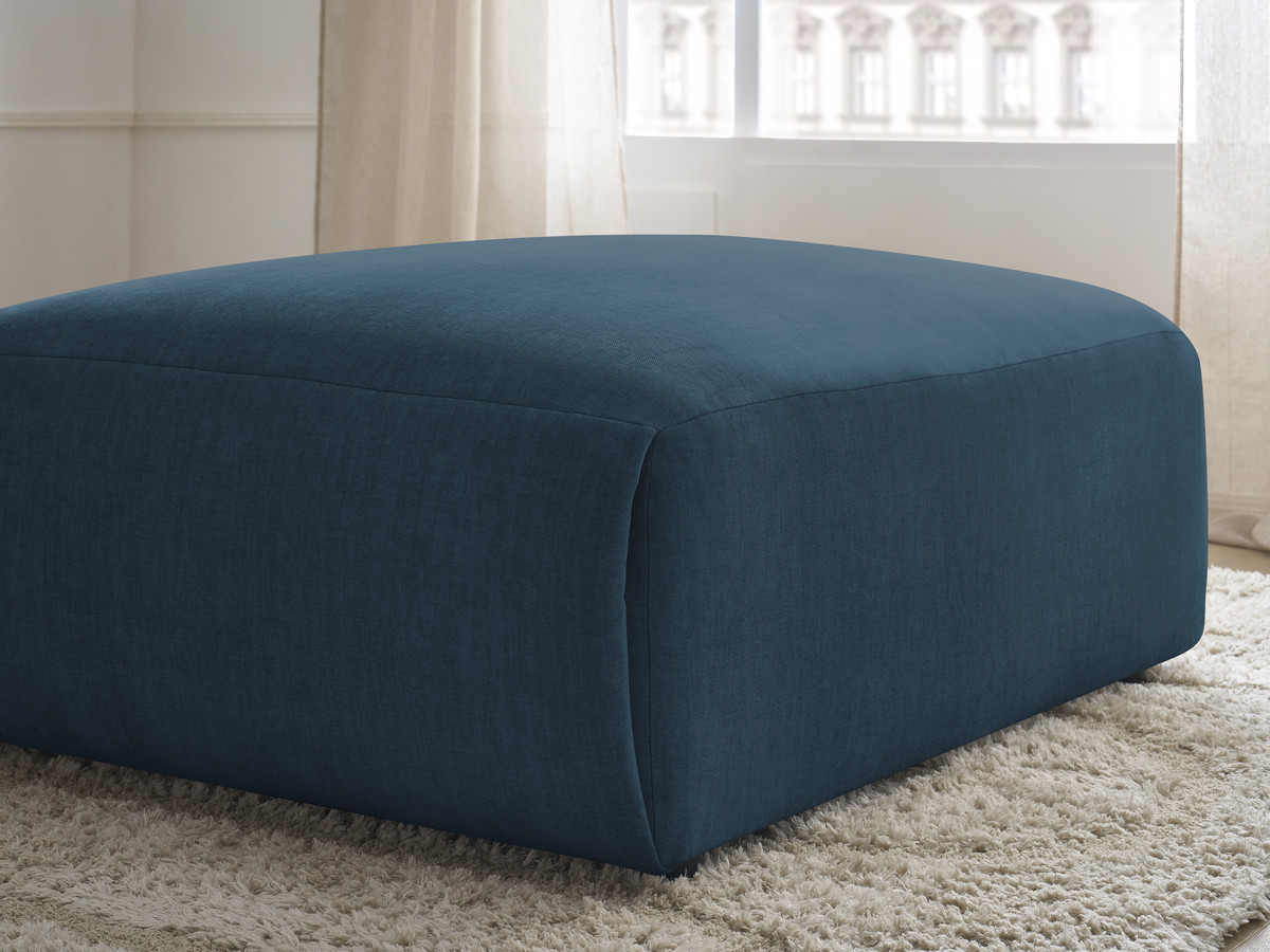 JANA grote poef in fluwelen stof