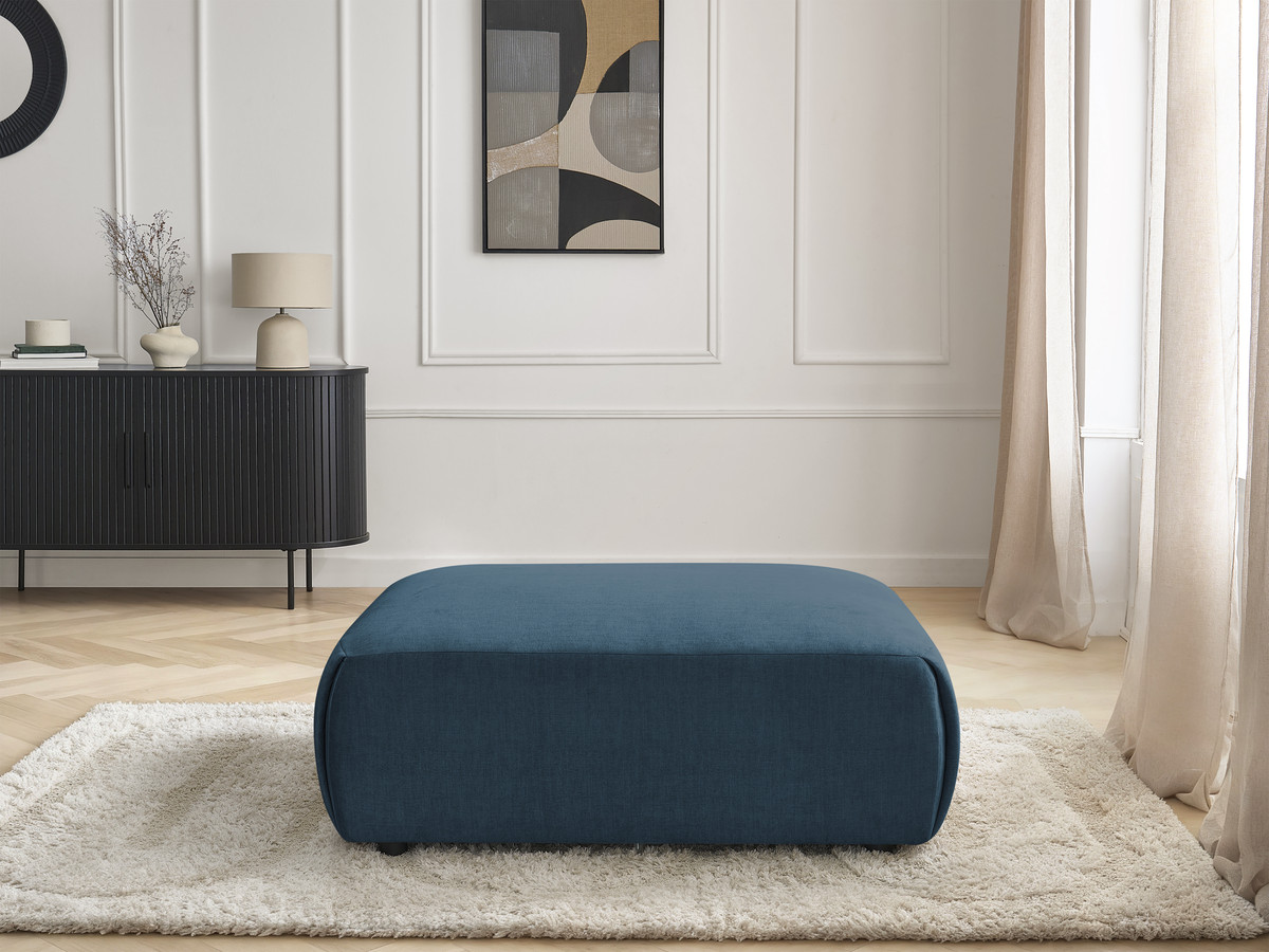 JANA grote poef in fluwelen stof