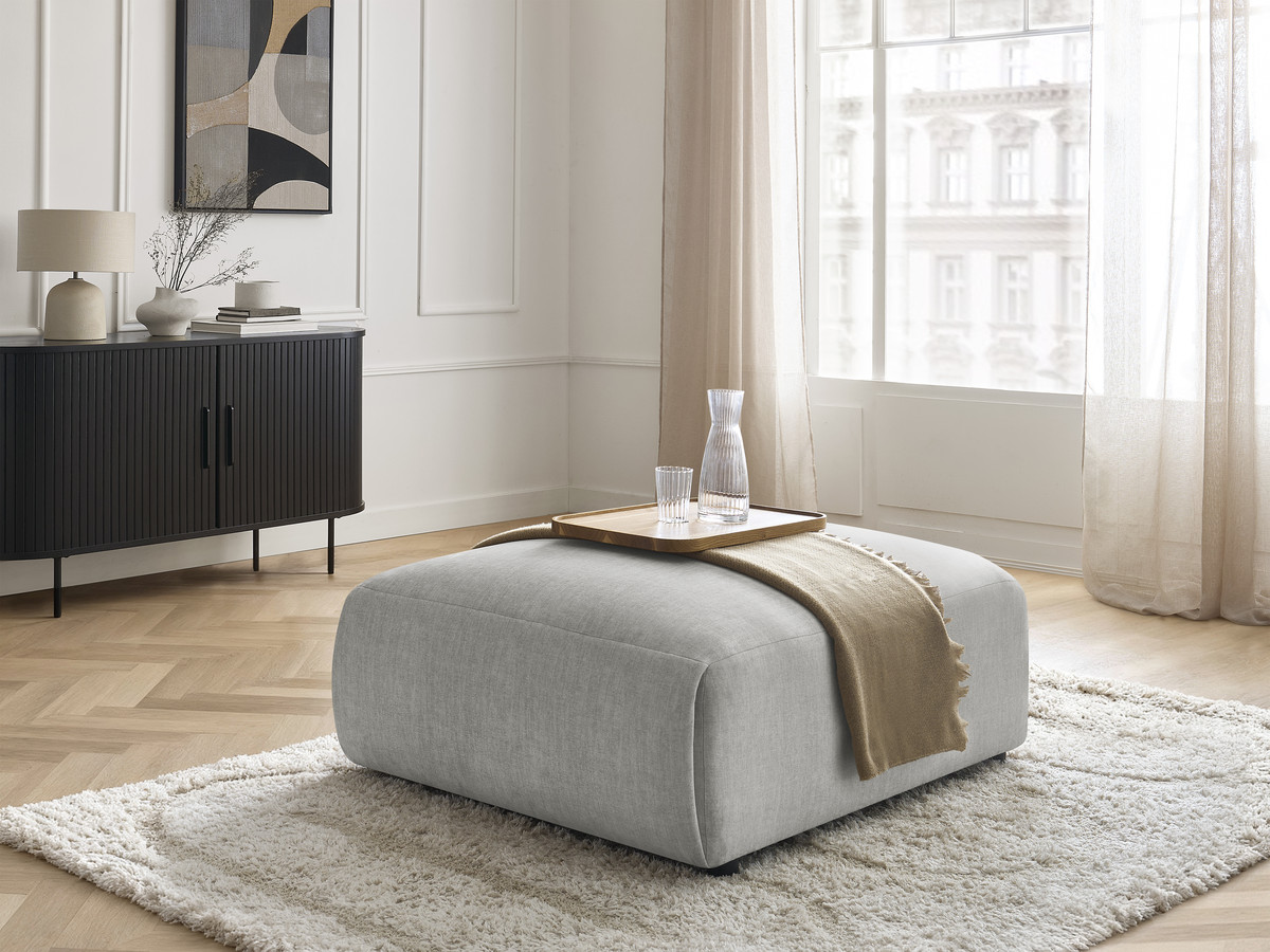 JANA grote poef in fluwelen stof