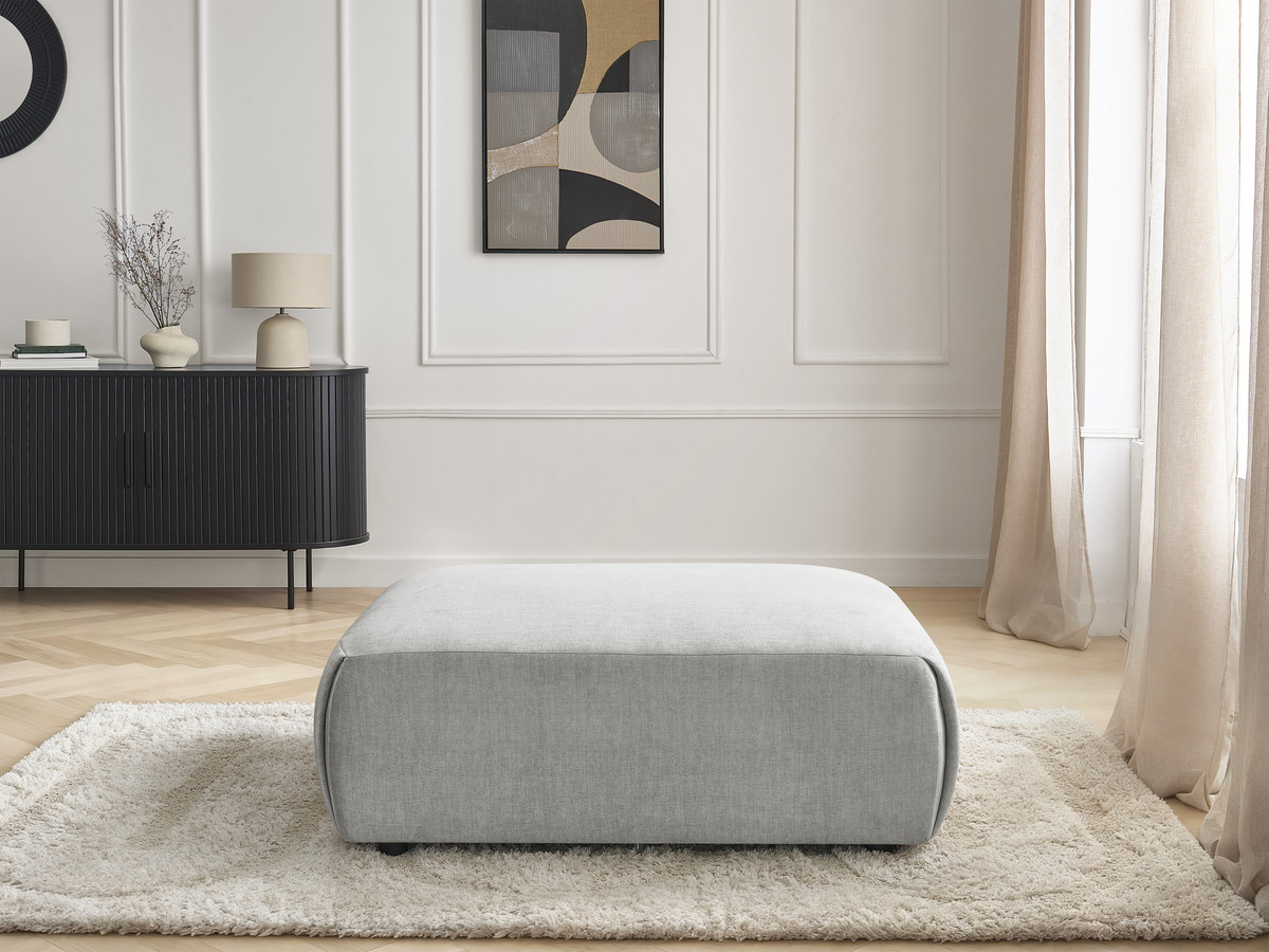 JANA grote poef in fluwelen stof