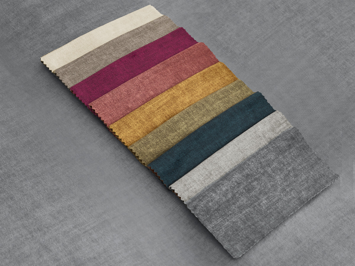 Pouf grand JANA velours gris foncé — vue 4