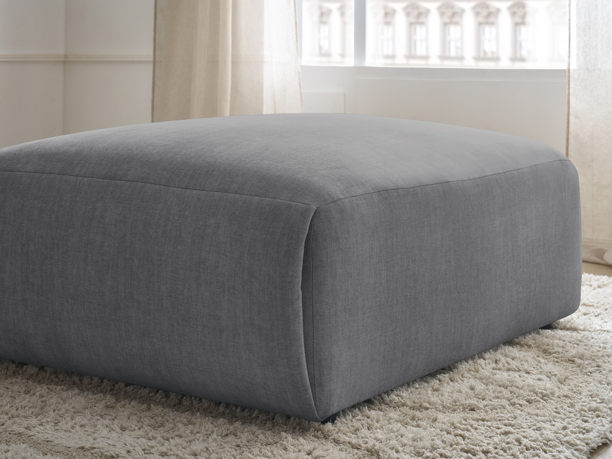 JANA grote poef in fluwelen stof