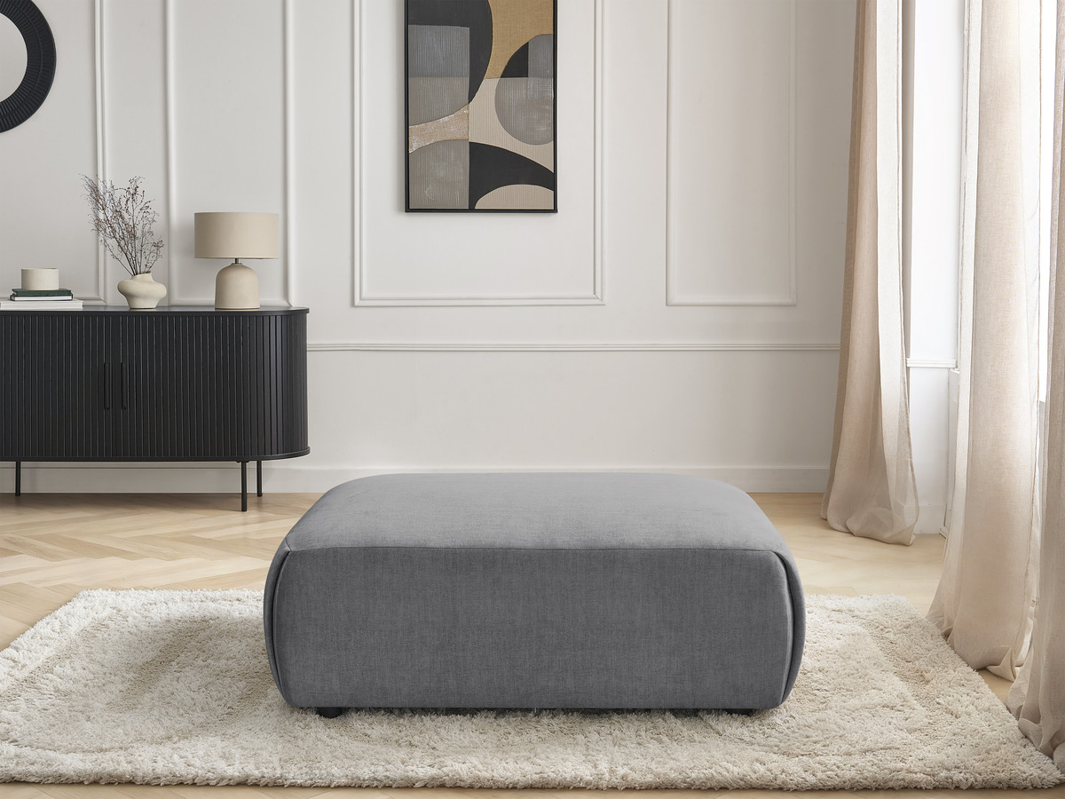 JANA grote poef in fluwelen stof