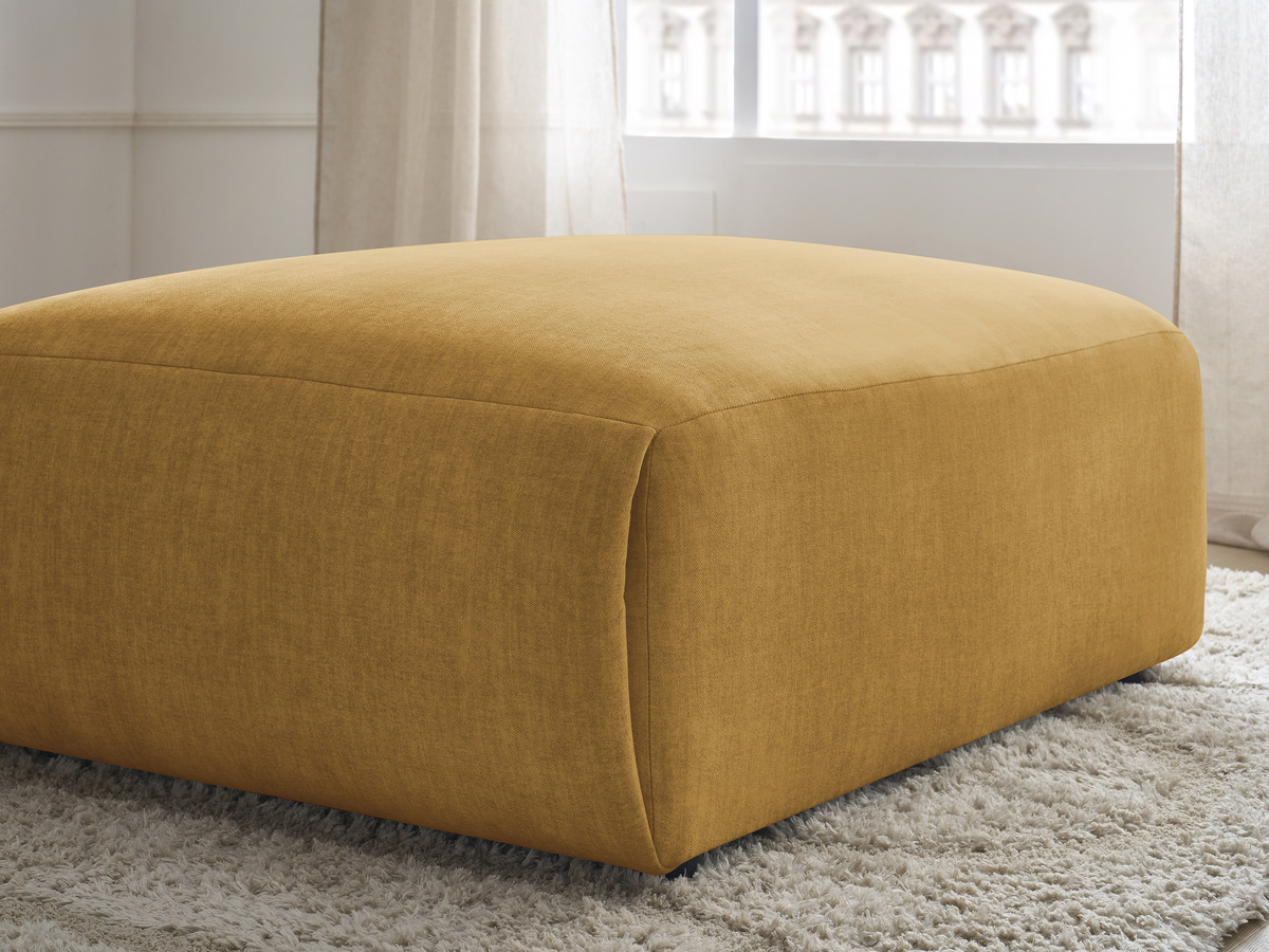 JANA grote poef in fluwelen stof