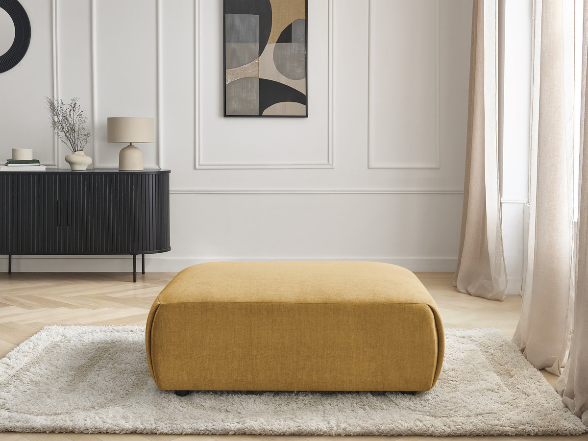 JANA grote poef in fluwelen stof