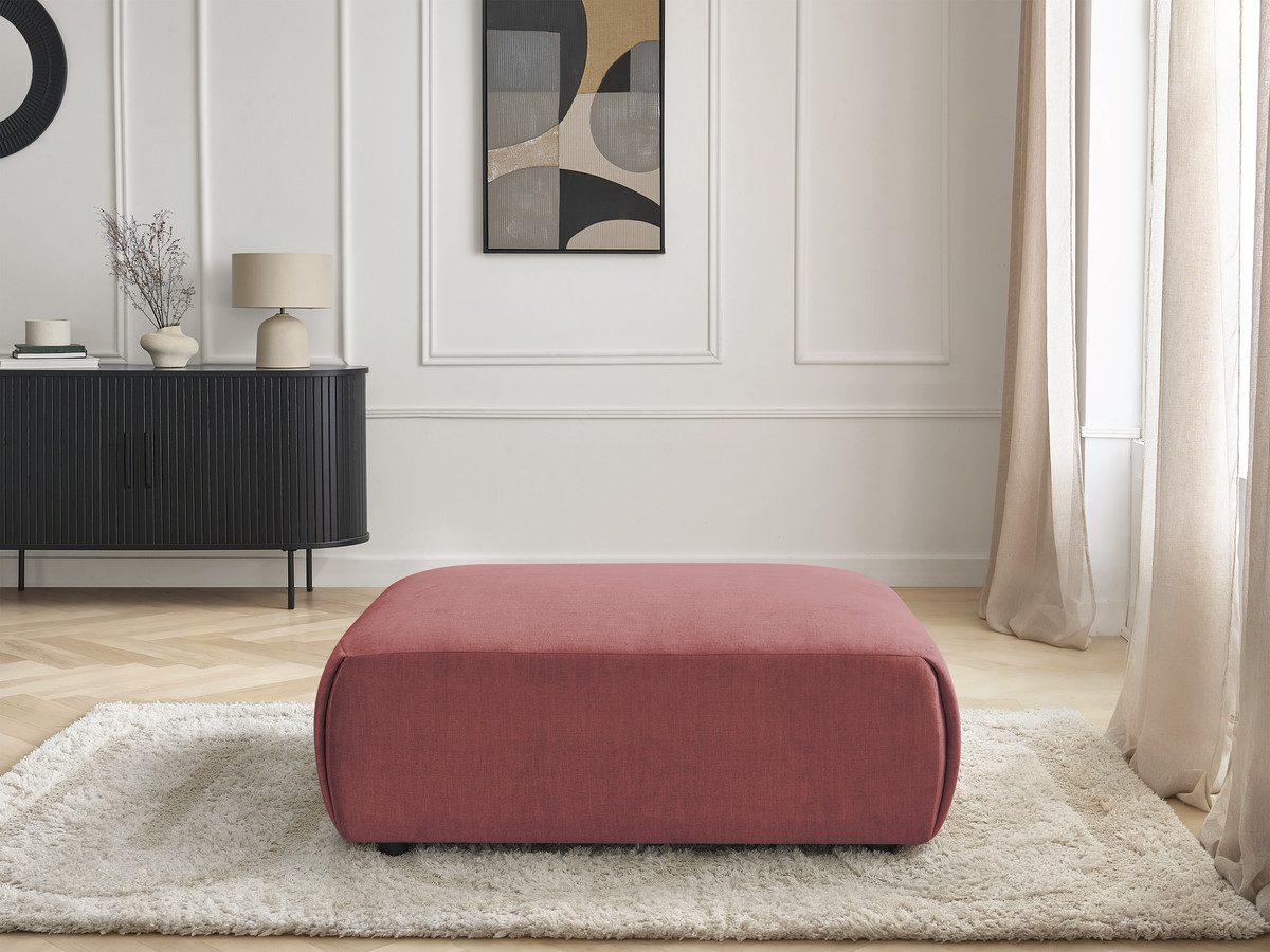 JANA grote poef in fluwelen stof