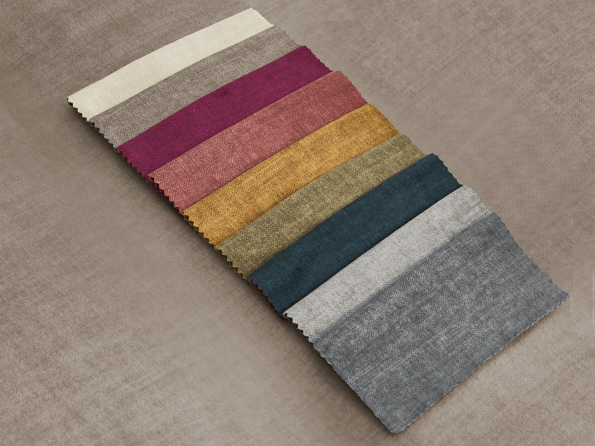 Pouf grand JANA velours taupe — vue 4