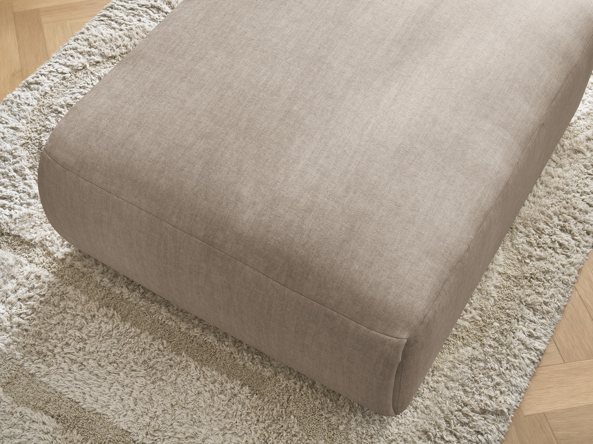 JANA grote poef in fluwelen stof