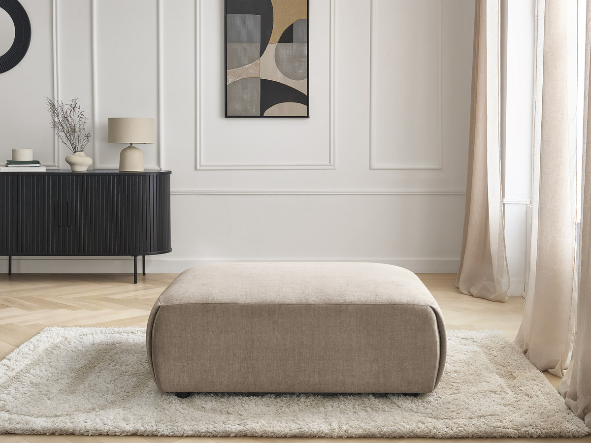 JANA grote poef in fluwelen stof