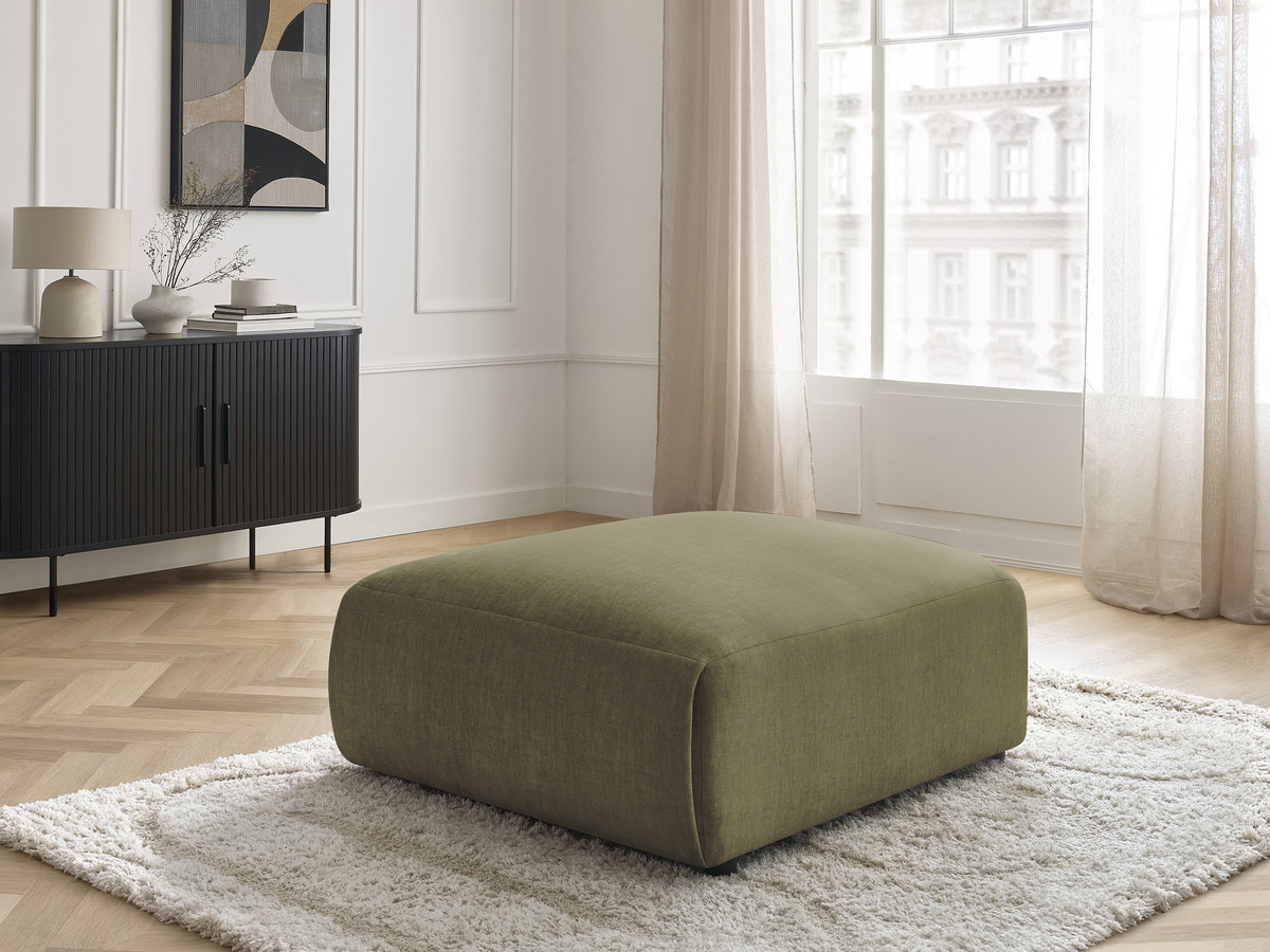 Pouf grand JANA velours vert — vue 5