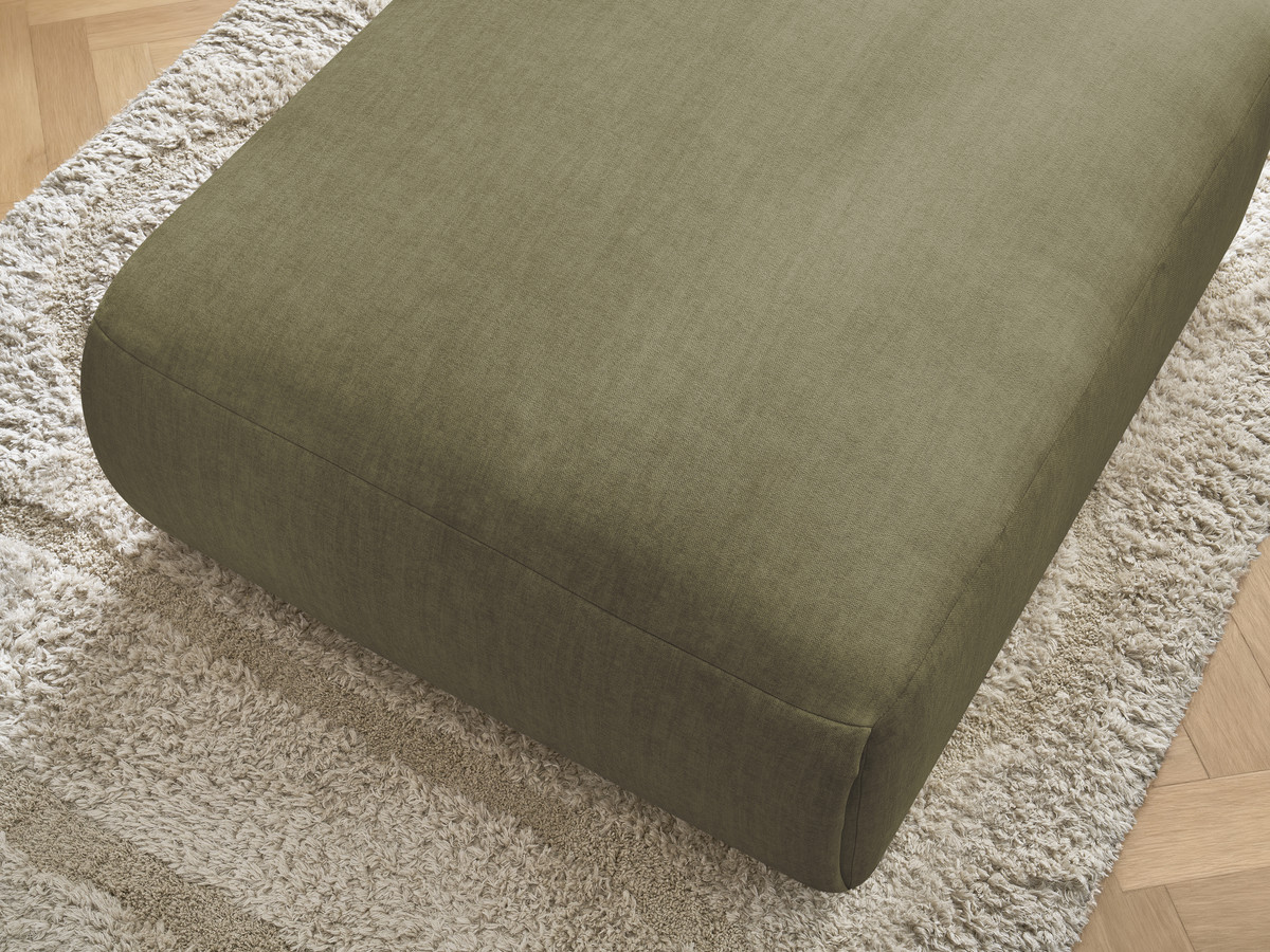 JANA grote poef in fluwelen stof