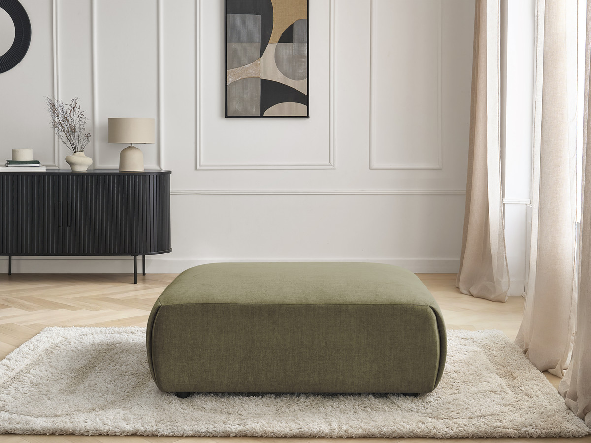 JANA grote poef in fluwelen stof