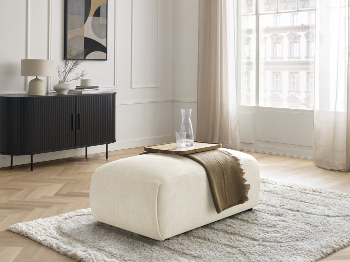 Pouf petit JANA tissu velours