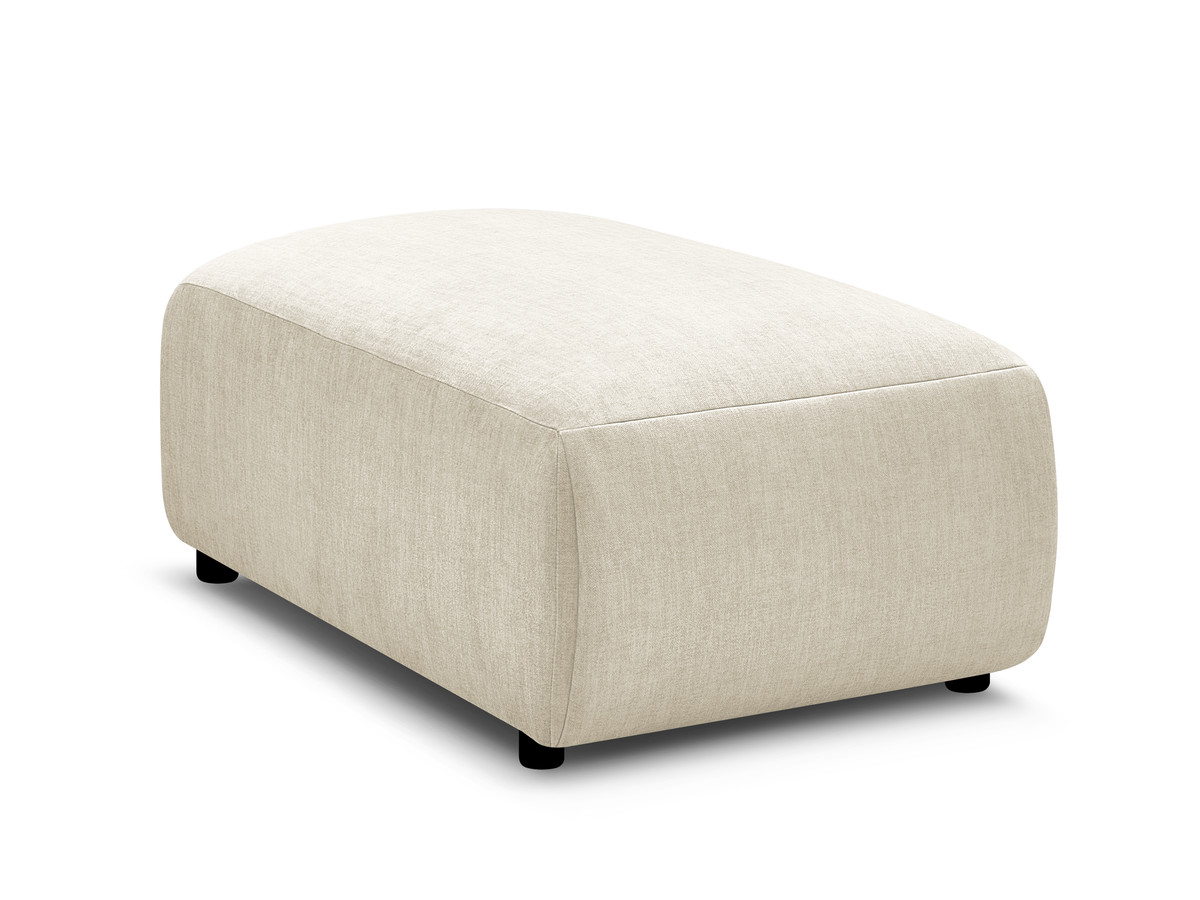 JANA kleine poef in fluwelen stof