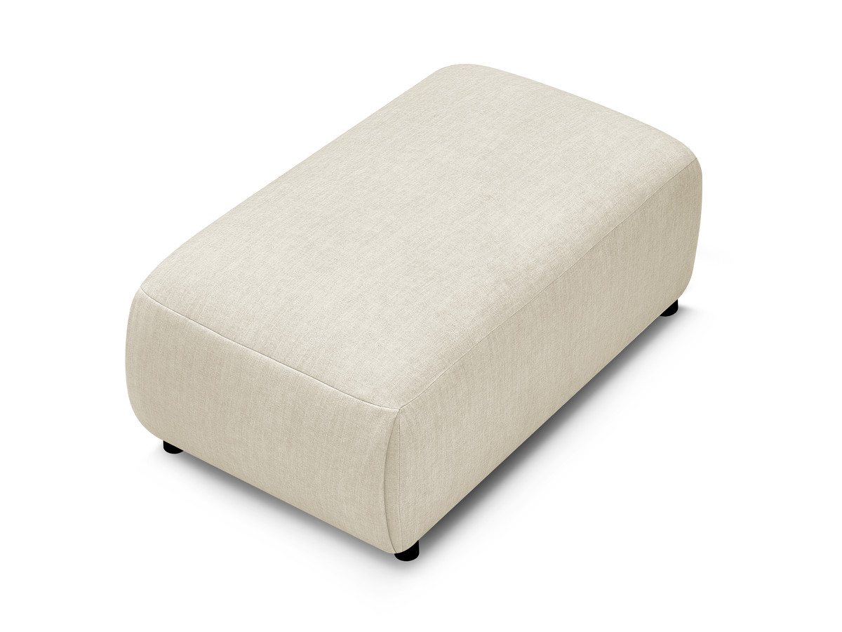 JANA kleine poef in fluwelen stof