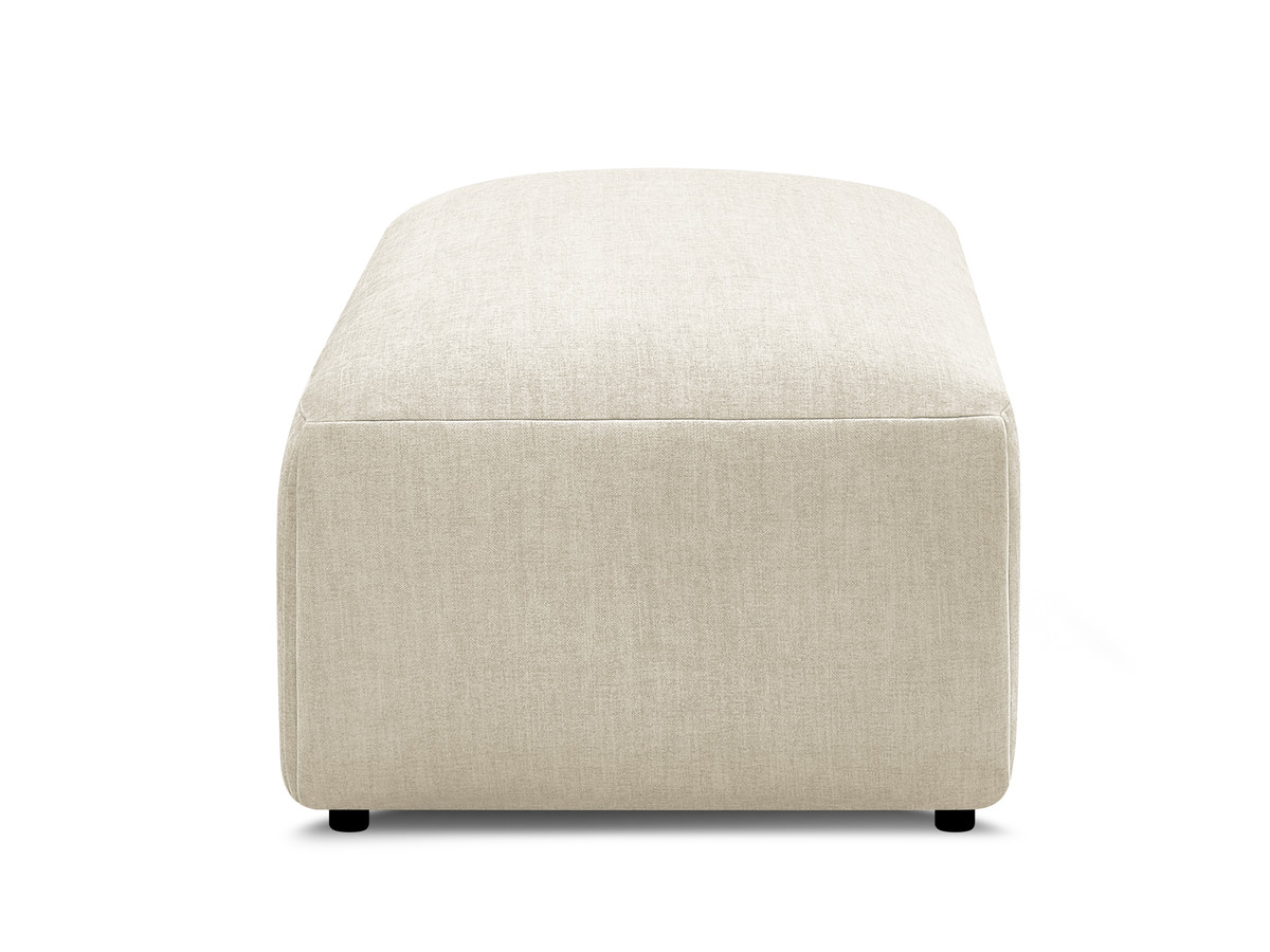 JANA kleine poef in fluwelen stof