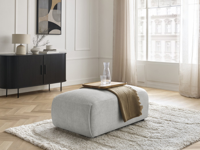 Pouf petit JANA tissu velours