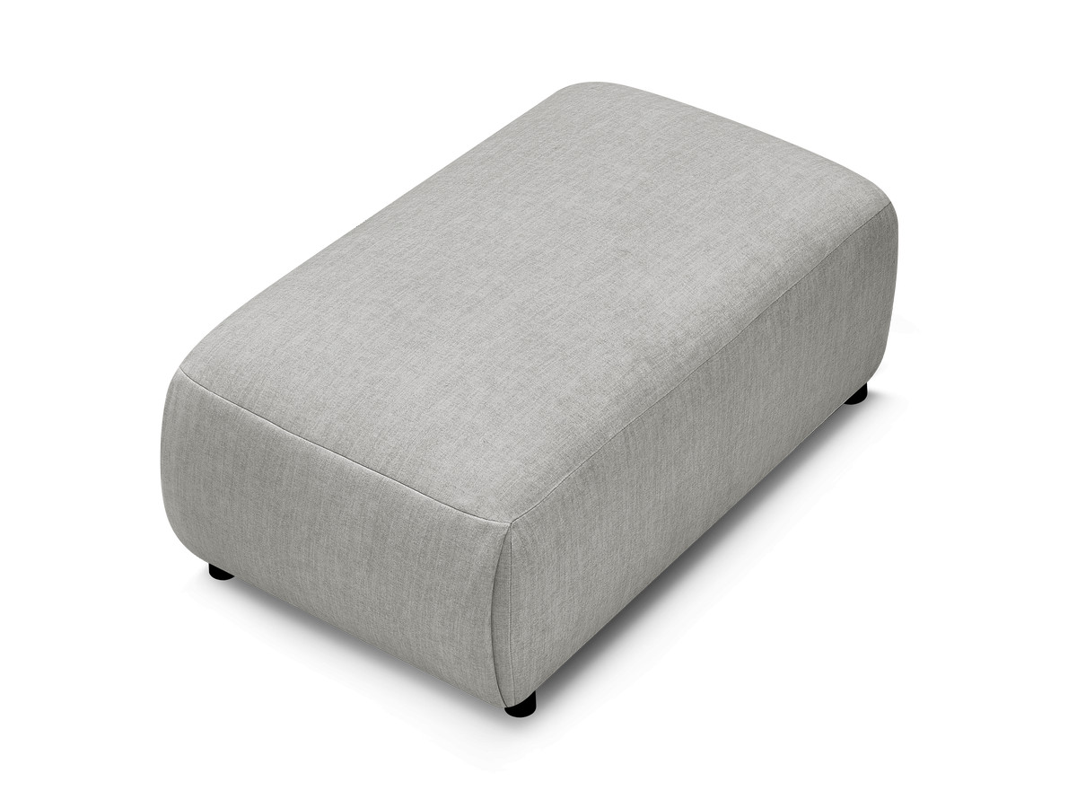 JANA kleine poef in fluwelen stof