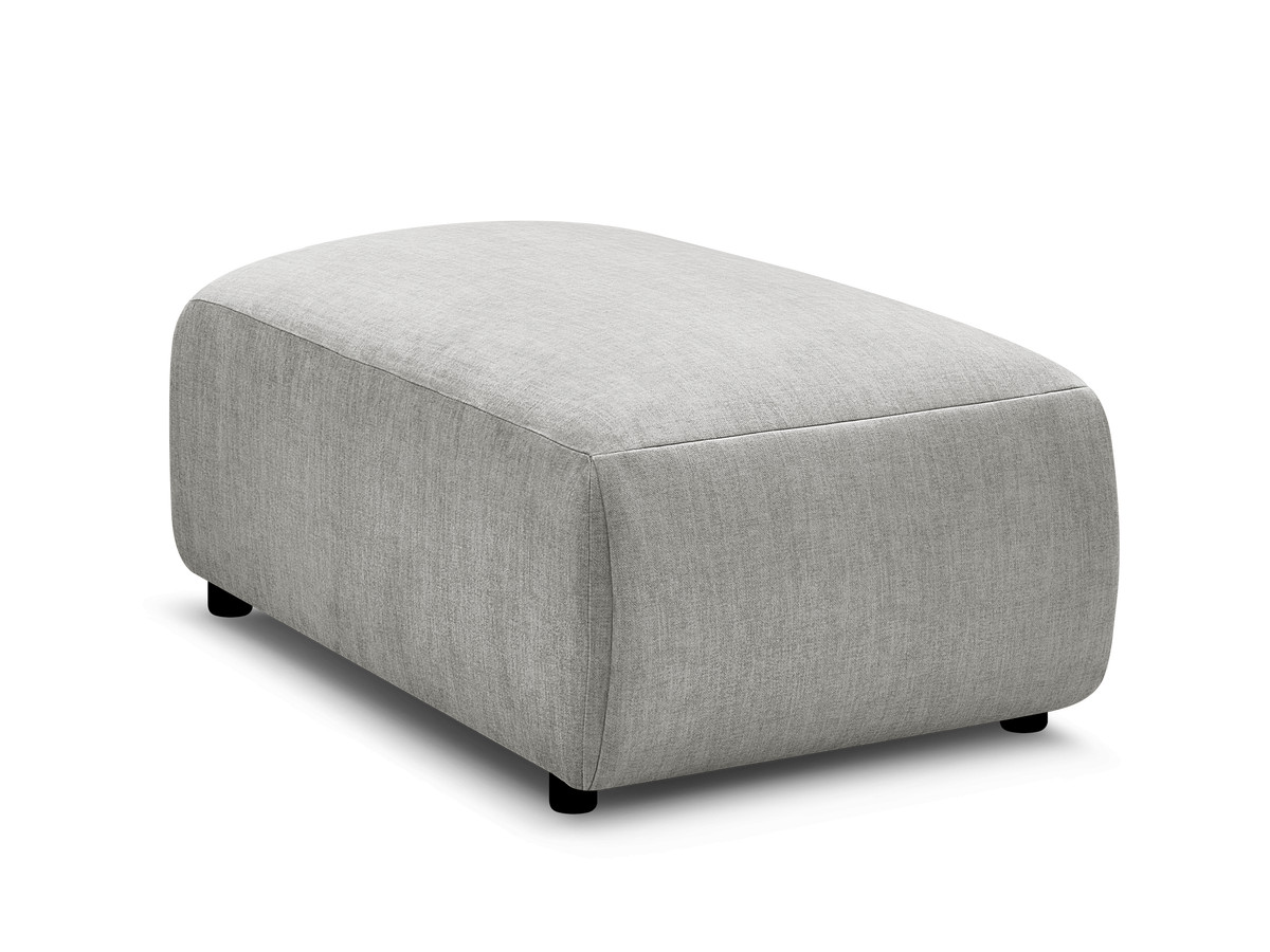 JANA kleine poef in fluwelen stof