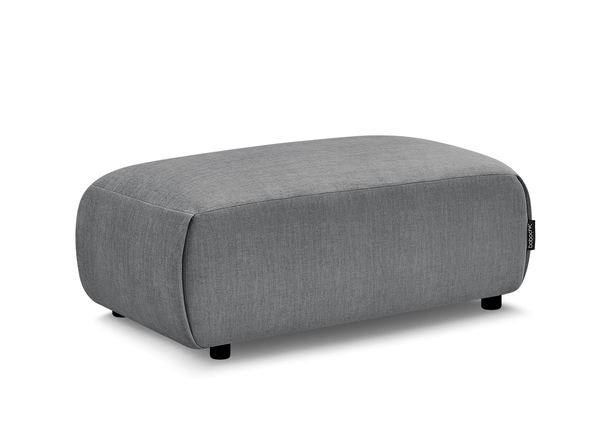 JANA kleine poef in fluwelen stof