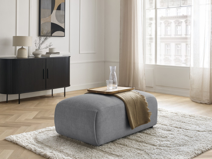 Pouf petit JANA tissu velours