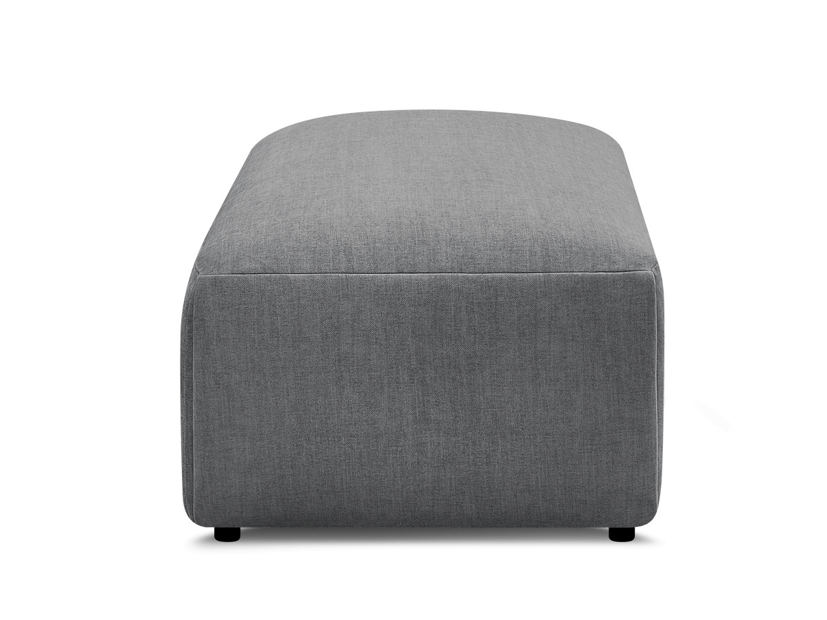 JANA kleine poef in fluwelen stof