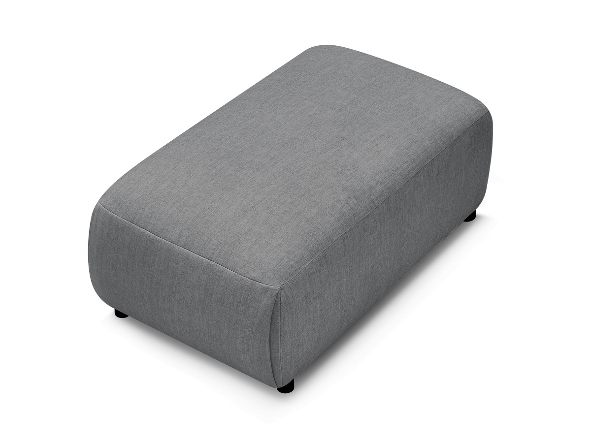 JANA kleine poef in fluwelen stof