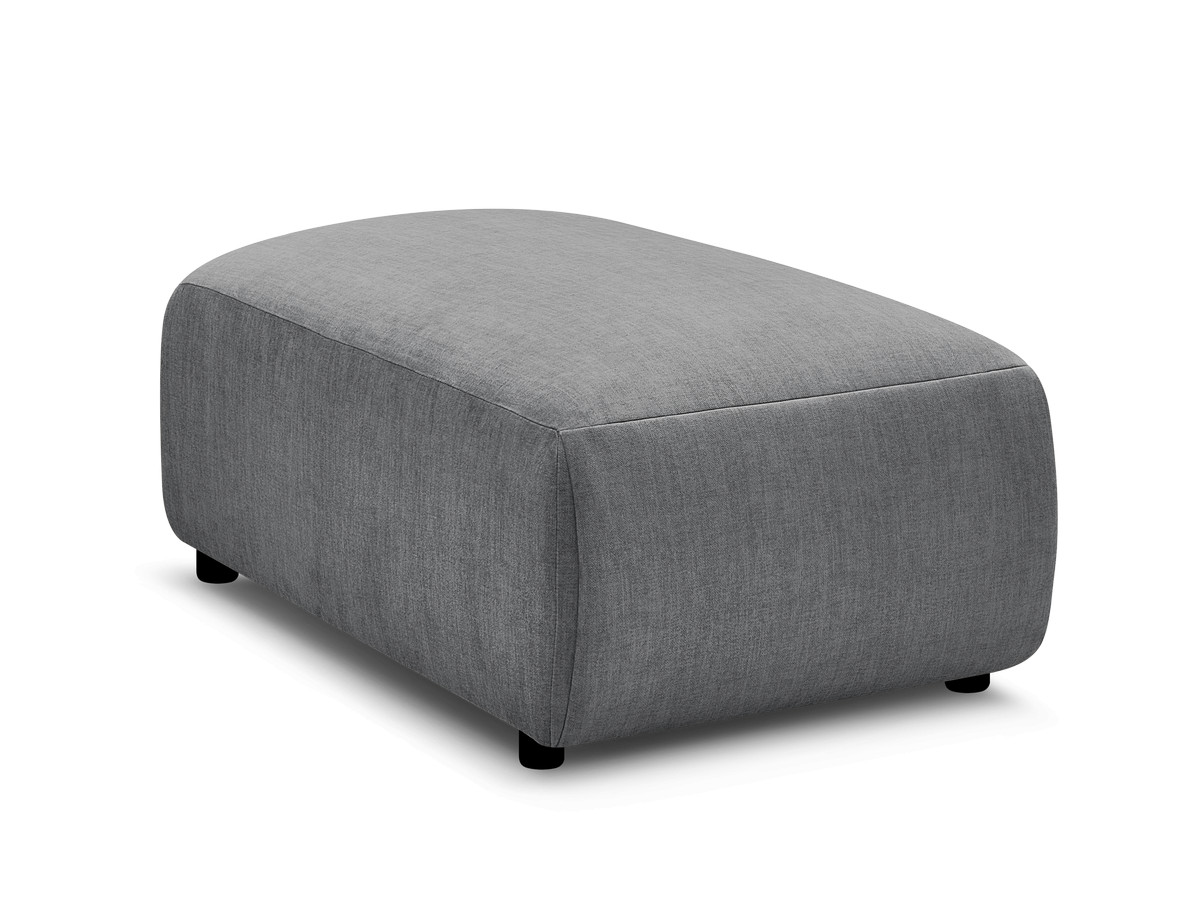 JANA kleine poef in fluwelen stof