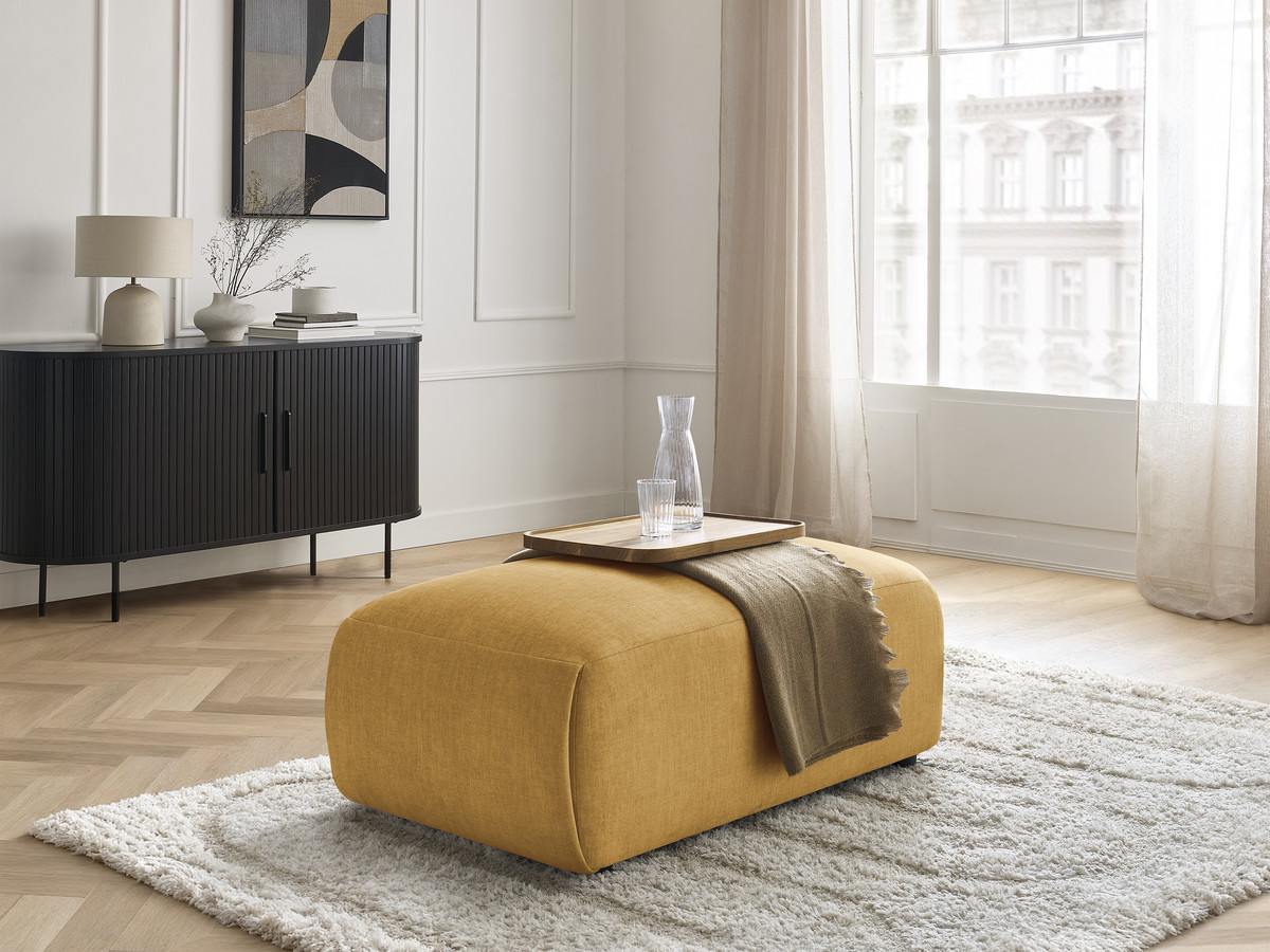 Pouf petit JANA tissu velours
