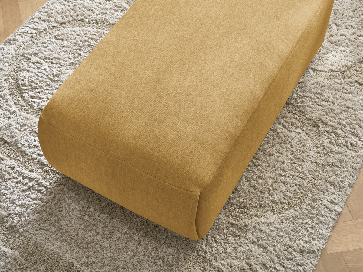 JANA kleine poef in fluwelen stof