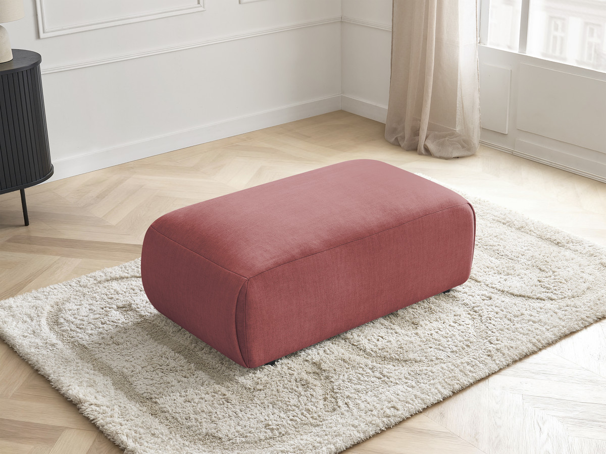 Pouf petit JANA velours orange — vue 6