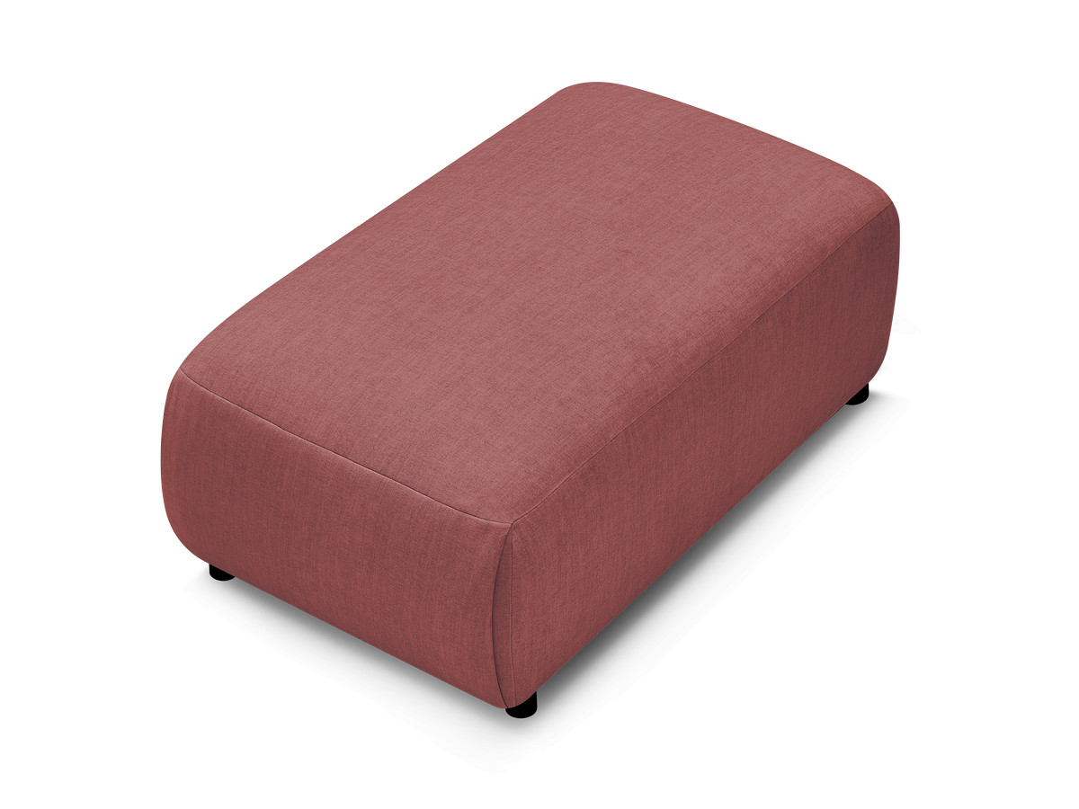JANA kleine poef in fluwelen stof