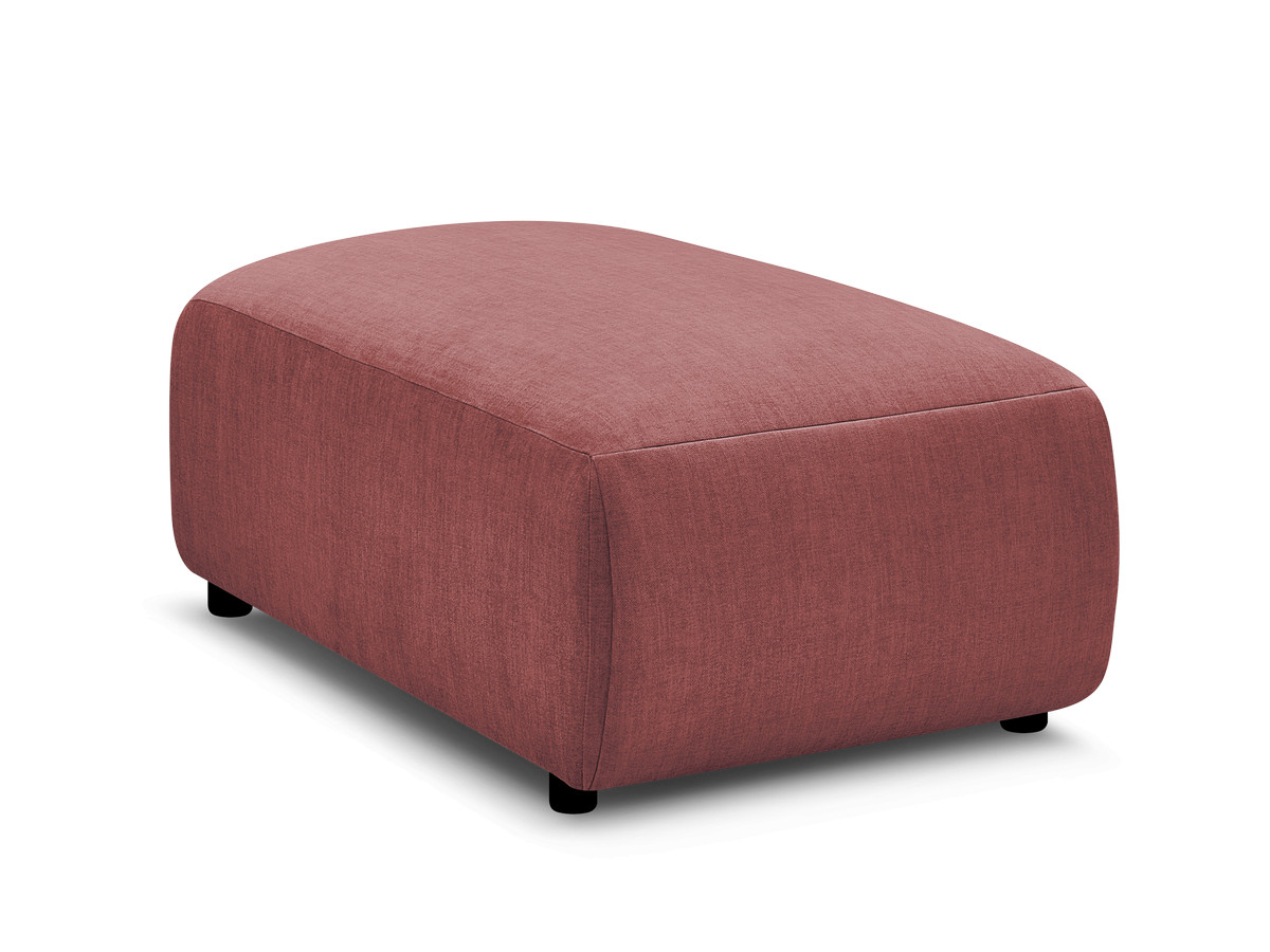 JANA kleine poef in fluwelen stof