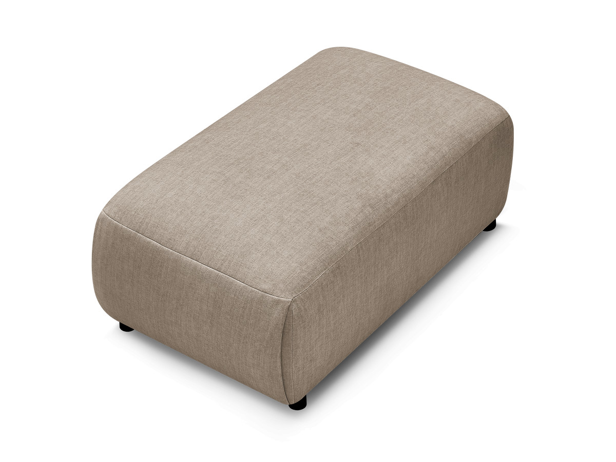 JANA kleine poef in fluwelen stof