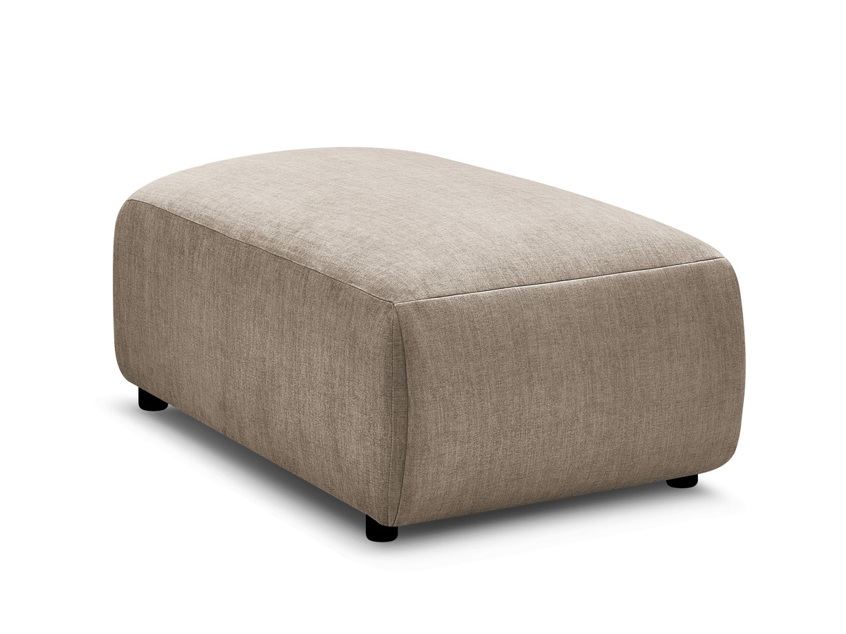 JANA kleine poef in fluwelen stof