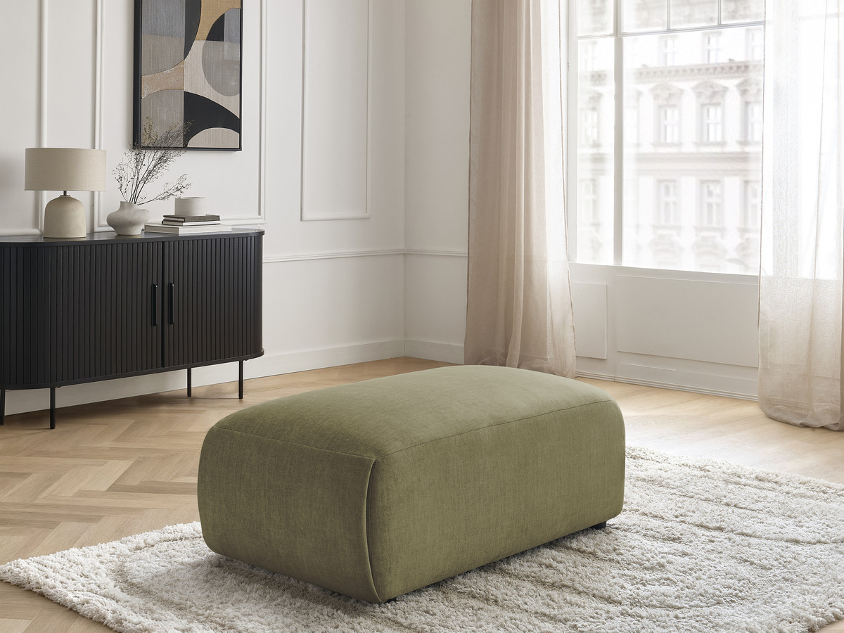 Pouf petit JANA velours vert — vue 5