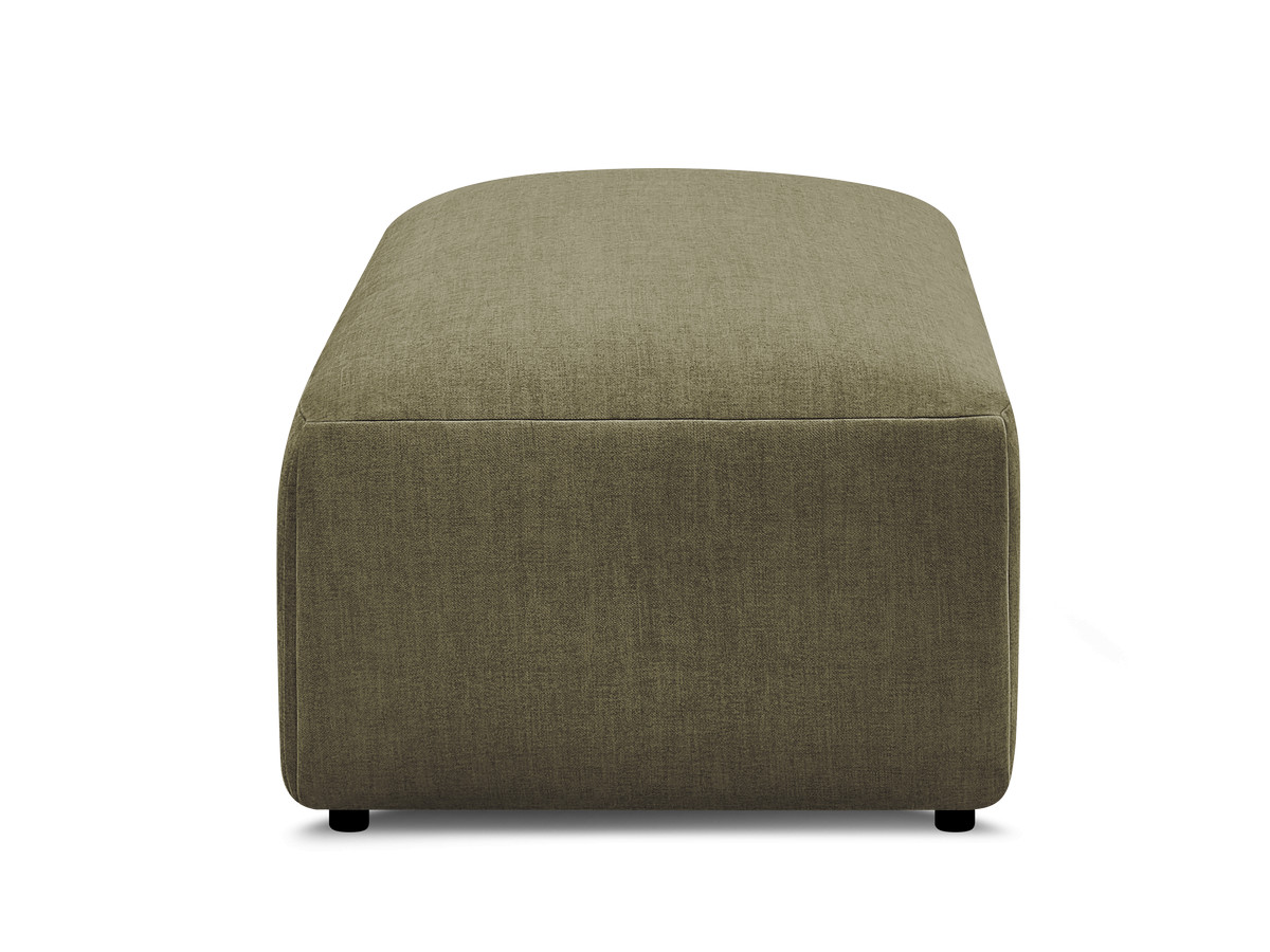 JANA kleine poef in fluwelen stof