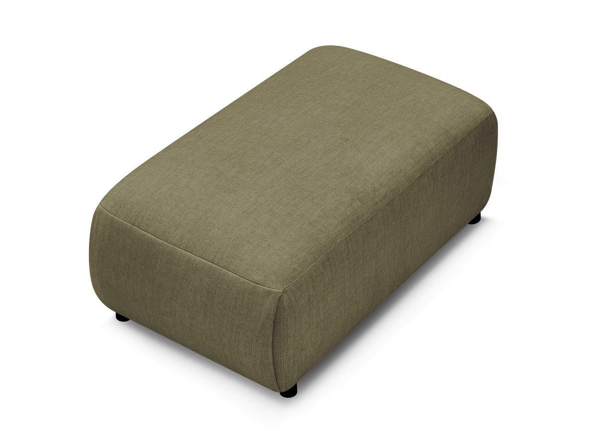 JANA kleine poef in fluwelen stof