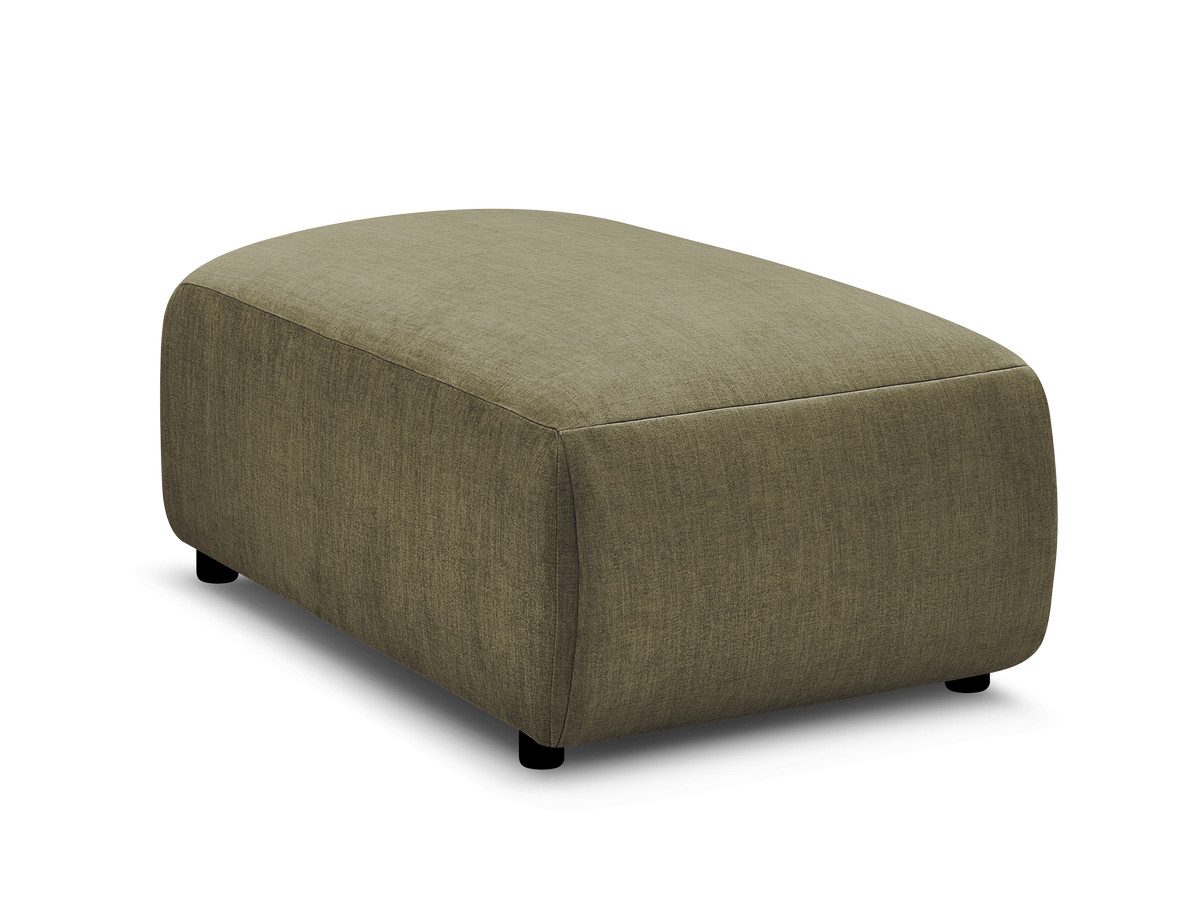 JANA kleine poef in fluwelen stof