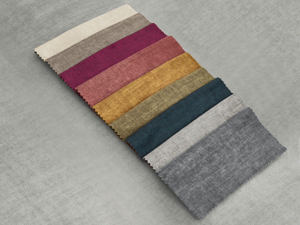 Méridienne avec têtière pour canapé modulable JANA velours gris clair — vue 4