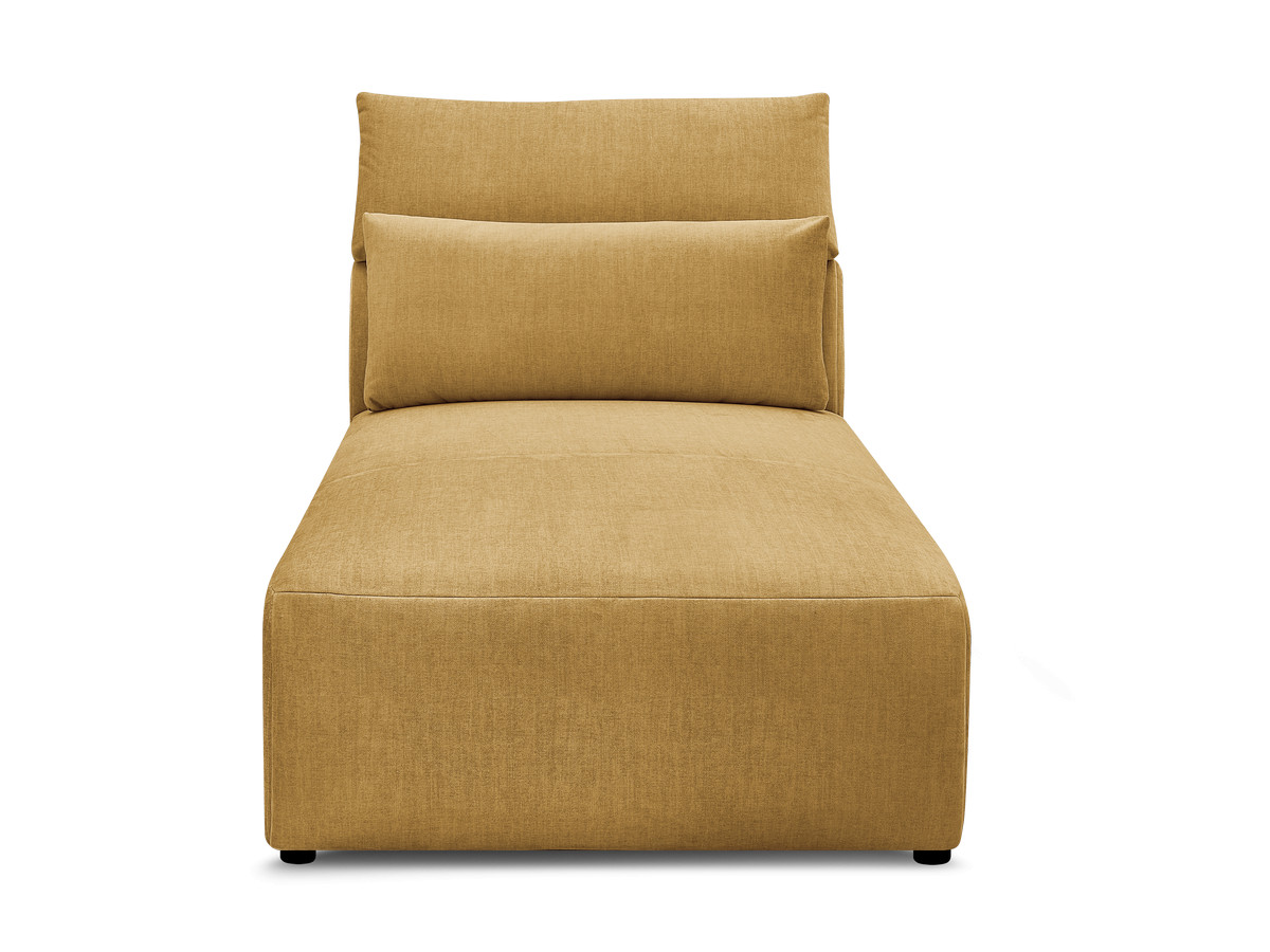 Chaise longue met hoofdsteun voor modulaire bank JANA, fluwelen stof