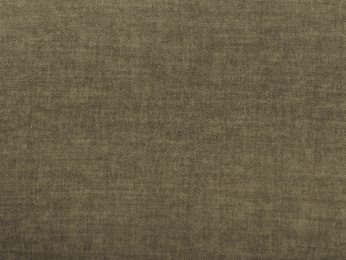 Modulaire vaste panoramabank met hoofdsteunen in JANA fluwelen stof met 2 chaise longues, 2 fauteuils en 1 grote poef