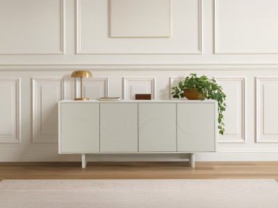 Buffet 4 portes 180 cm ESTEBAN formes géométriques
