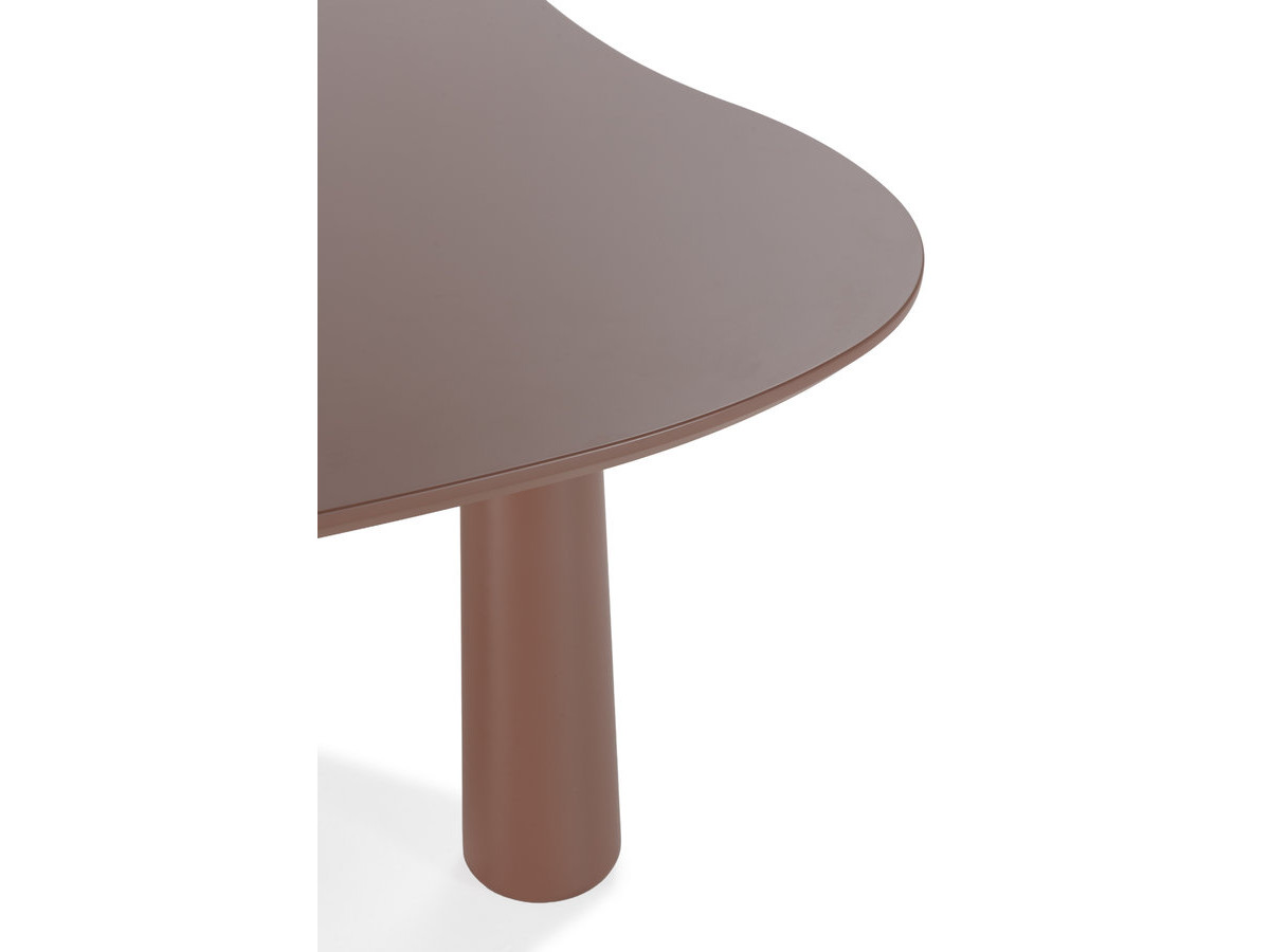 Eetkamerset SASHA met ovale tafel van 220 cm + stoelen ROSA in bruine structuurstof